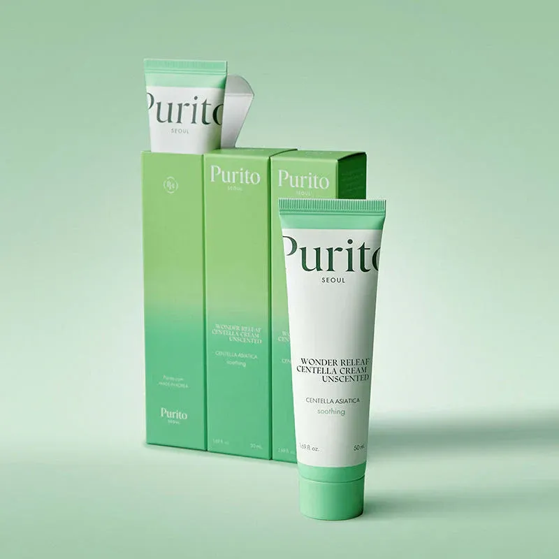 PURIO wonder releaf centella cream unscented 50ml