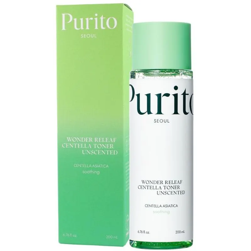 PURIO wonder releaf centella toner unscented 30ml