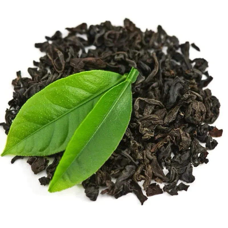 Black tea leaves